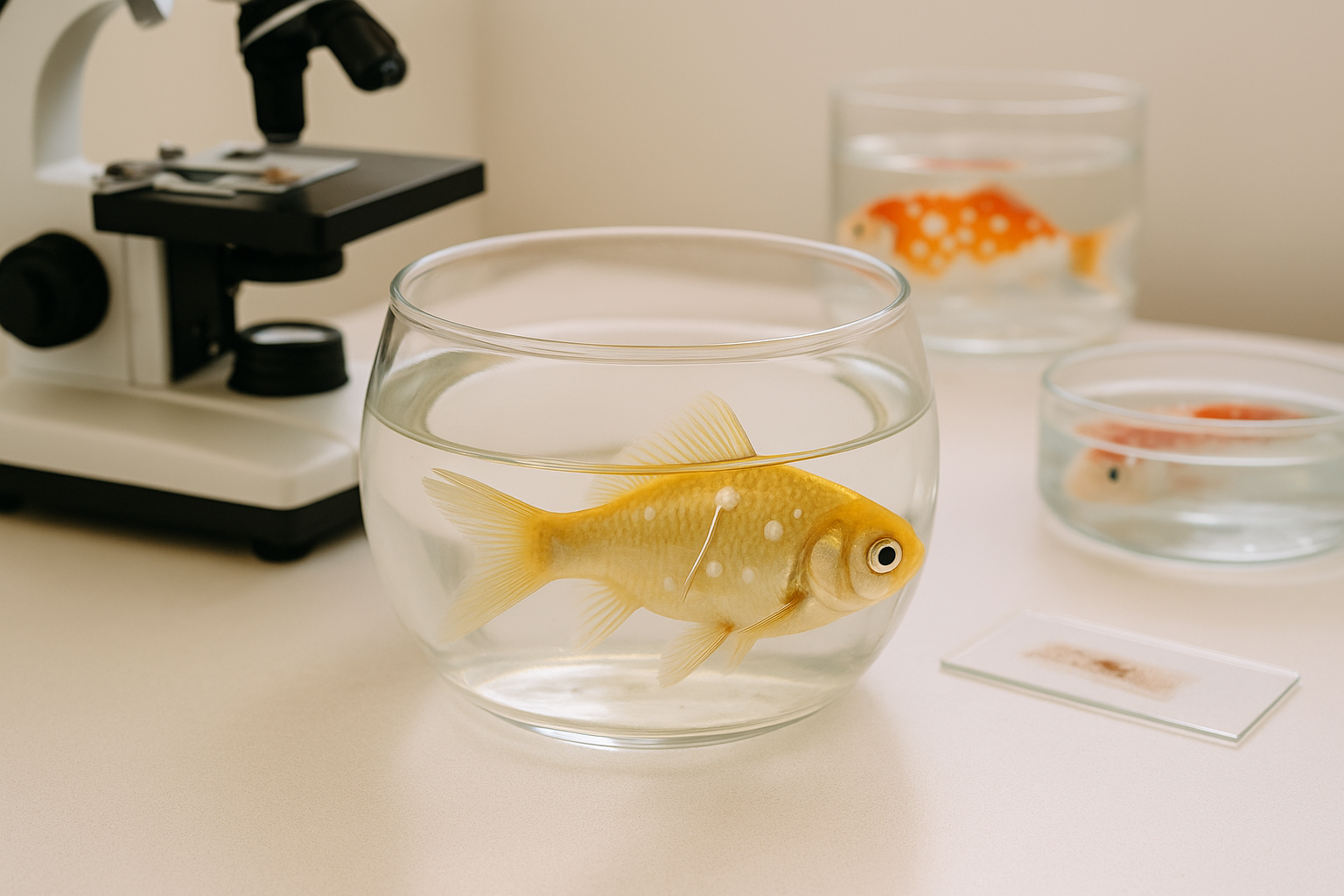 الطفيليات الشائعة في أسماك الأحواض والتربية المكثّفة وطرق مكافحتها (دليل مبسّط للمربين)