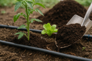 دور المادة العضوية والكمبوست في تحسين كفاءة الري والتسميد