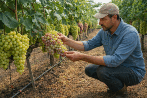 زراعة العنب للمائدة تحت الري بالتنقيط