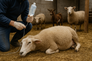 نقص الكالسيوم حول الولادة في الأغنام والماعز