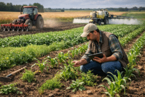المكافحة المتكاملة للحشائش في الحقول
