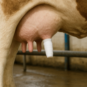 الاضطرابات الرضّية والتركيبية في ضرع الأبقار