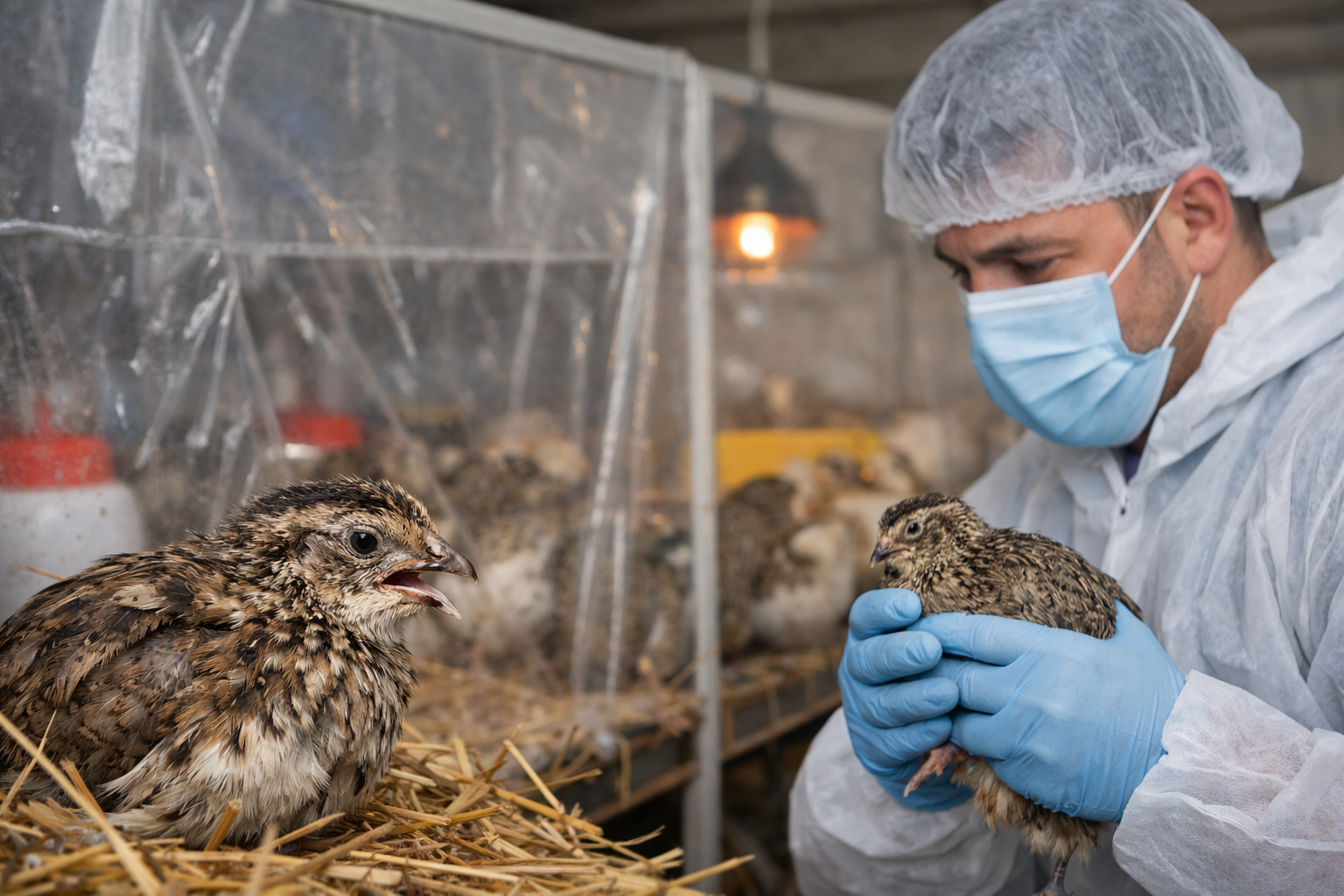 التهاب الشعب الهوائية في السمان