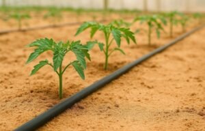 مشروع زراعة الطماطم في الأراضي الرملية بالتنقيط