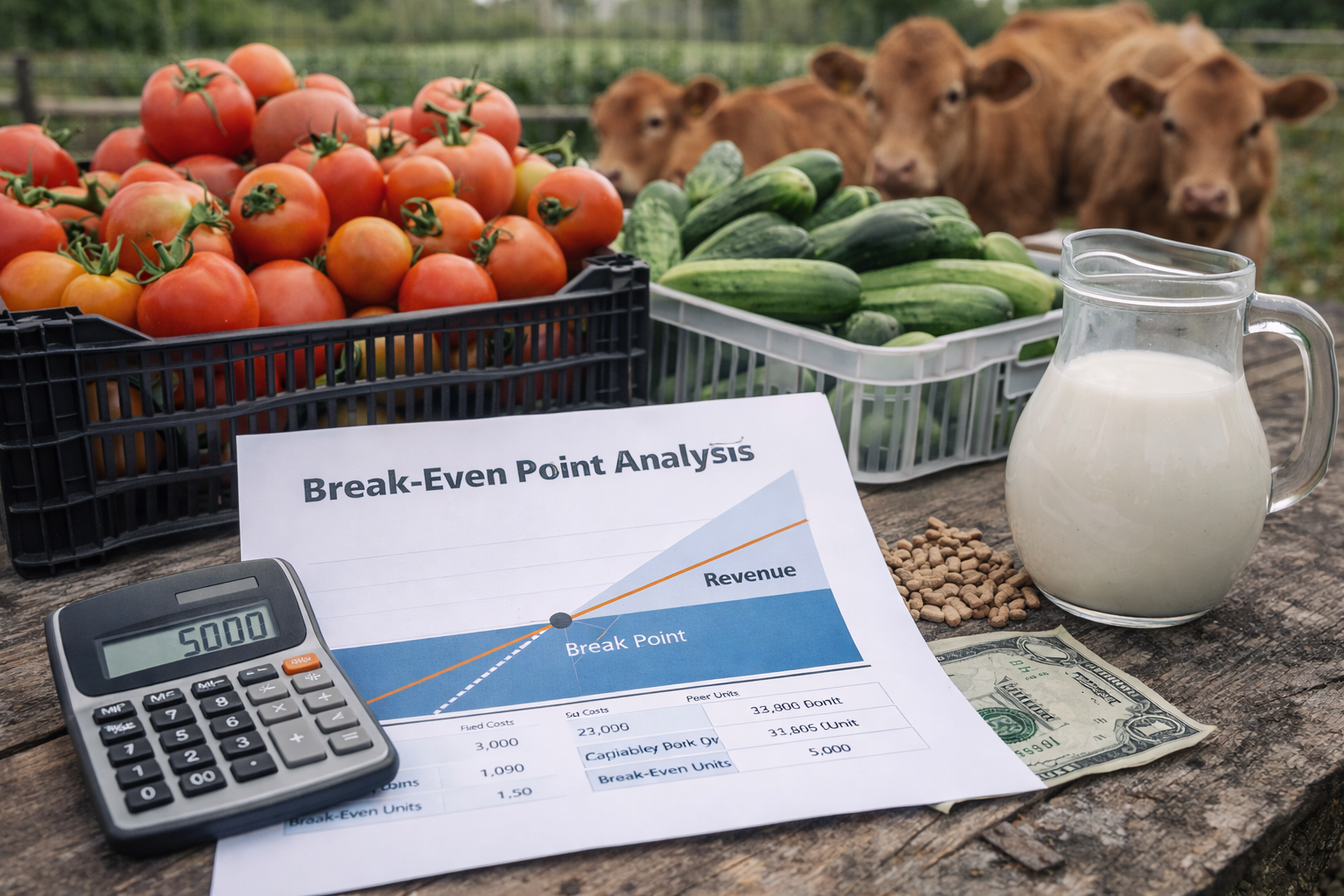نقطة التعادل في المشاريع الزراعية