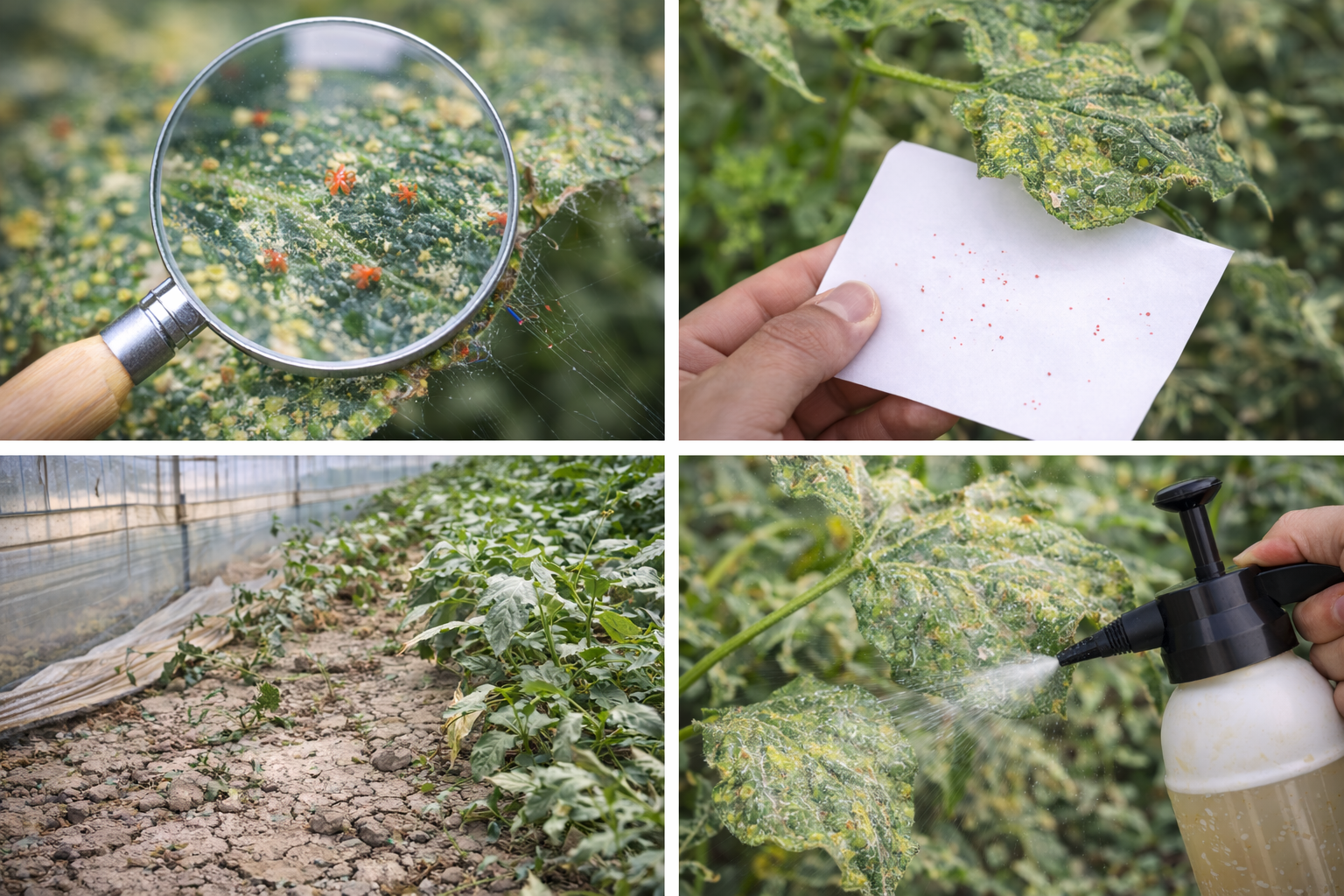 العنكبوت الأحمر (الأكاروس) في الخضار: علامات الإصابة والعوامل المشجِّعة وبرنامج مكافحة متكامل