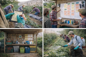 إدارة العمالة في المواسم الزراعية