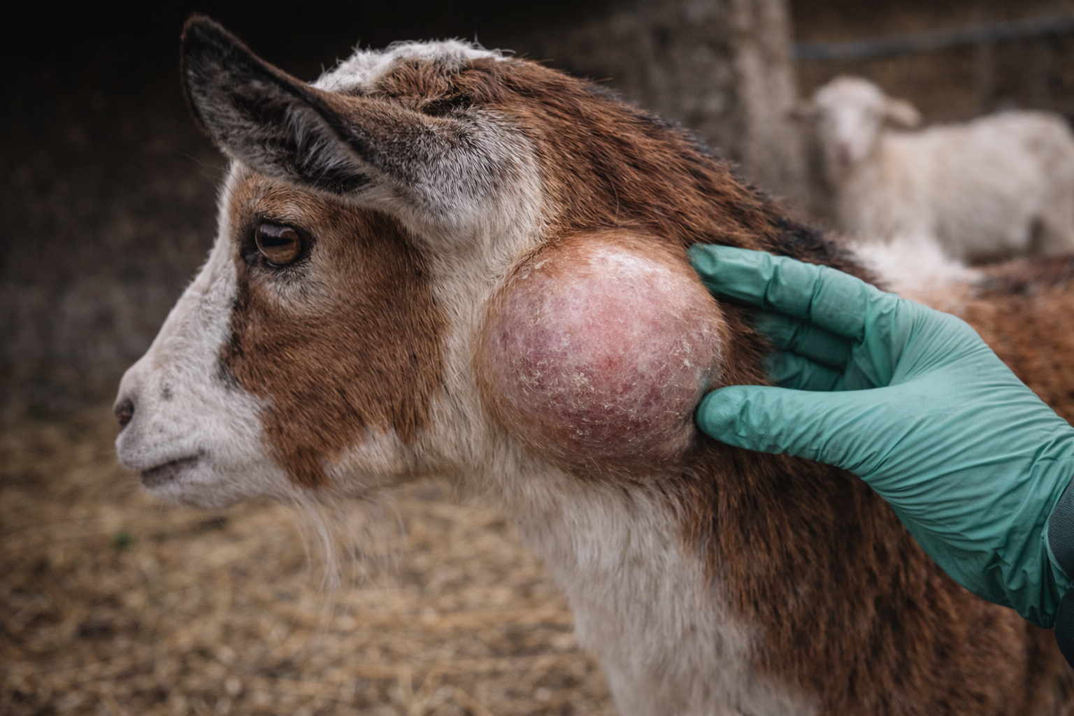 التهاب العقد اللمفاوية الجُبني في الأغنام والماعز