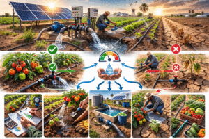 توزيع مياه الري عند الشح