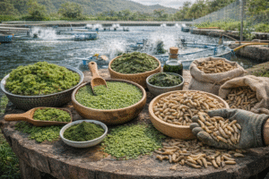 استخدام مصادر علف بديلة في تغذية الأسماك