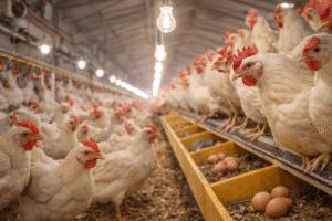 برامج الإضاءة وتأثيرها على إنتاج البيض في مزارع الدواجن