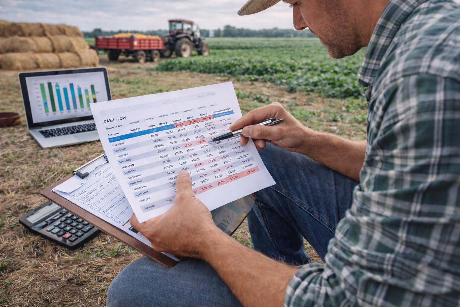 إدارة التدفق النقدي في المزرعة