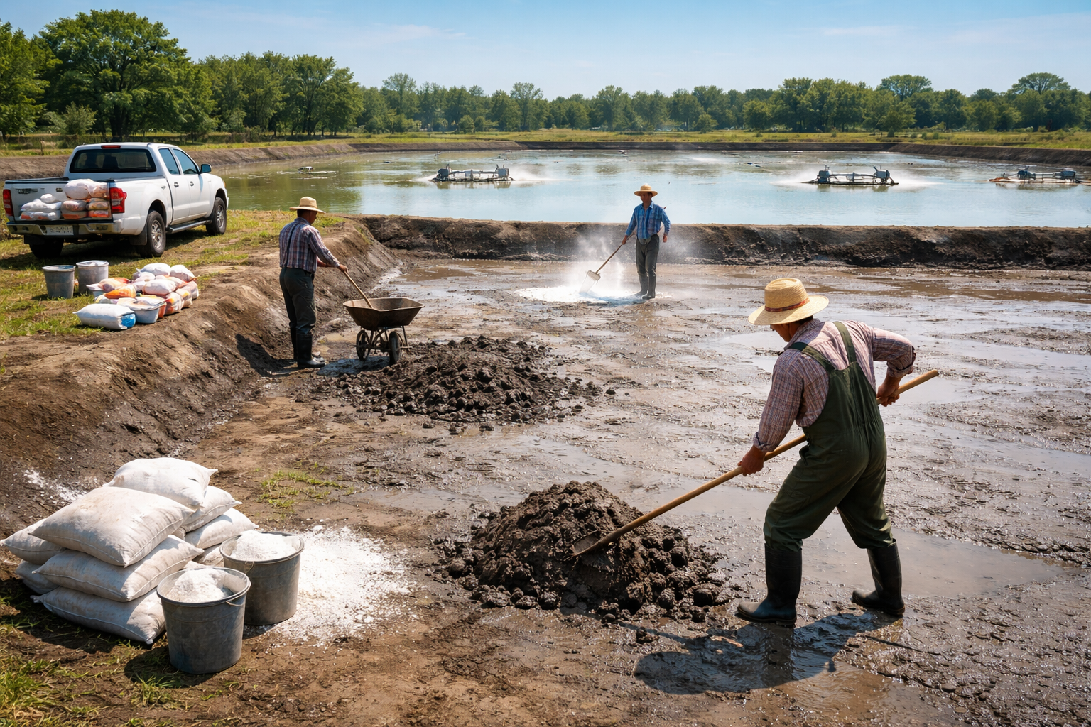 إعداد الأحواض قبل دورة التربية