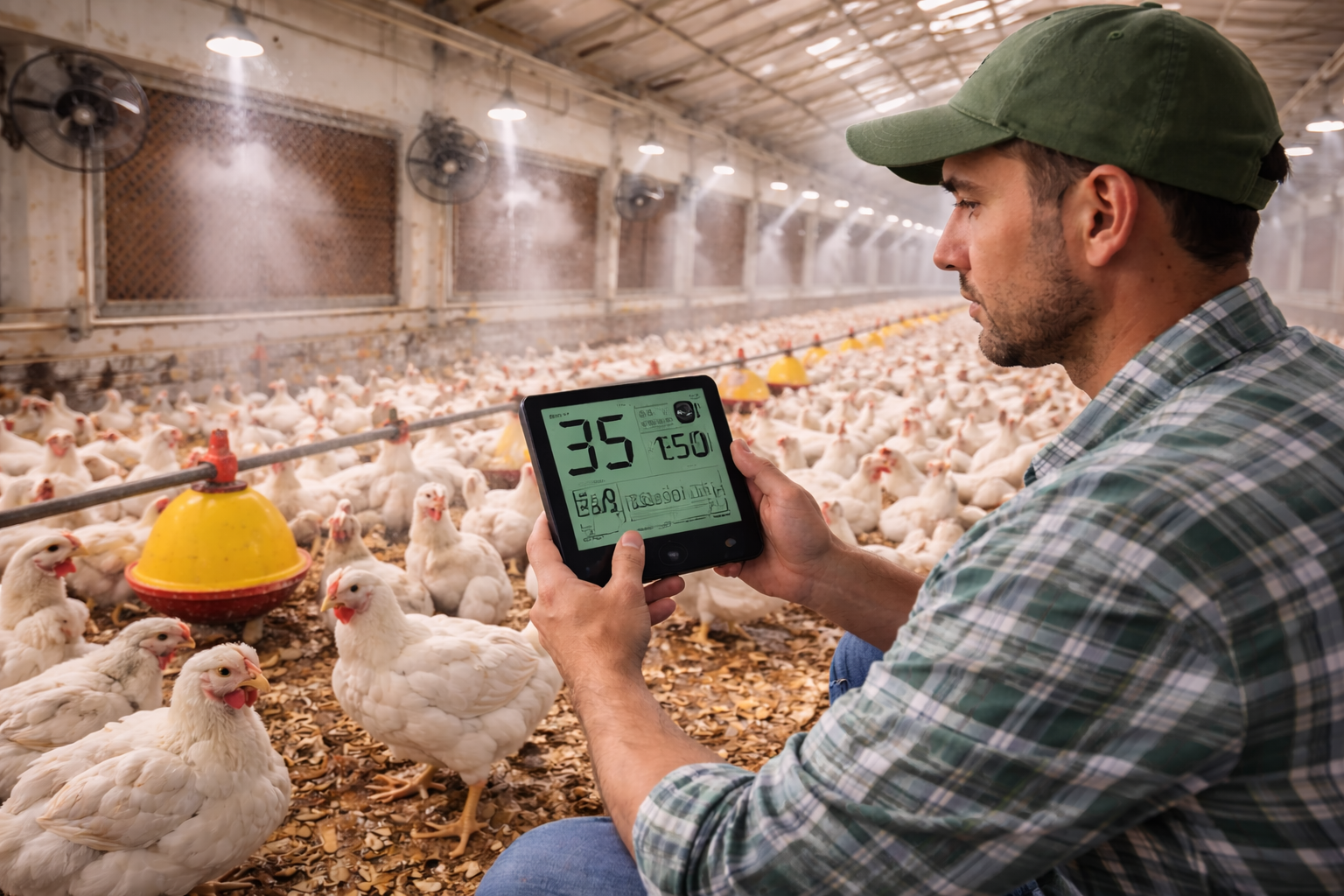 إدارة الإجهاد الحراري في مزارع الدواجن
